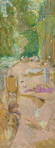 Aux Pavillons a Cricqueboeuf. Devant La Maison by Edouard Vuillard Oil Painting