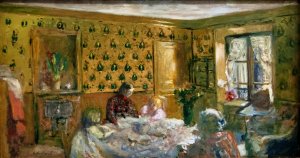 By the Worktable by Edouard Vuillard Oil Painting