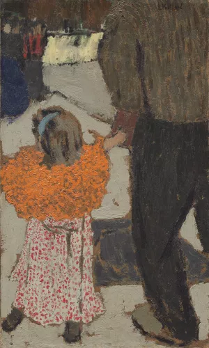 Child Wearing a Red Scarf by Edouard Vuillard Oil Painting