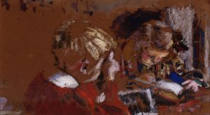 Children Reading by Edouard Vuillard Oil Painting
