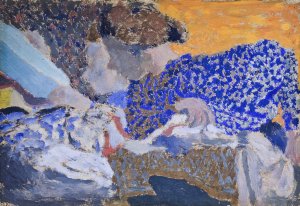 Deux ouvrieres dans l'atelier de couture Oil painting by Edouard Vuillard