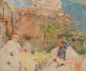 Femmes Et Enfant Au Clos Cezanne by Edouard Vuillard Oil Painting