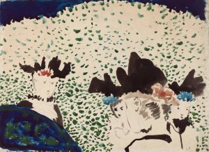 Four Ladies with Fancy Hats by Edouard Vuillard Oil Painting