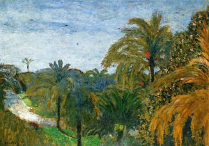 Garden in Cannes Oil painting by Edouard Vuillard