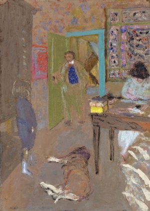 Interior at Saint-Jacut by Edouard Vuillard Oil Painting