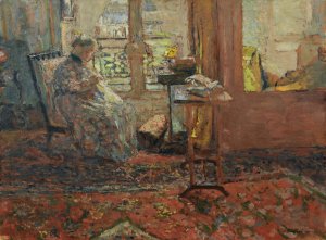 La Couseuse Devant La Fenetre by Edouard Vuillard Oil Painting
