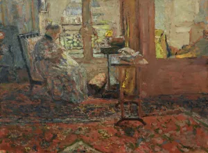 La Couseuse Devant La Fenetre Oil painting by Edouard Vuillard