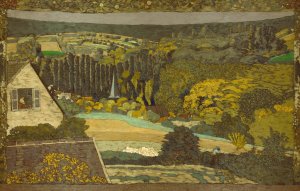 Landscape; Window Overlooking the Woods Oil painting by Edouard Vuillard