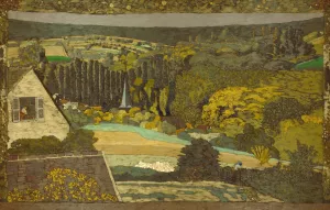 Landscape; Window Overlooking the Woods by Edouard Vuillard Oil Painting