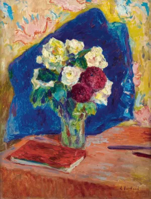 Le Bouquet Et Le Livre by Edouard Vuillard Oil Painting