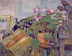 Le Pot de fleurs by Edouard Vuillard Oil Painting