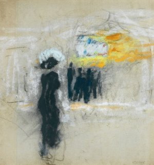L'elegante Au Moulin Rouge Oil painting by Edouard Vuillard