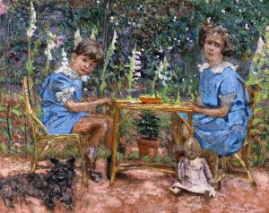Les Enfants Bassiano by Edouard Vuillard Oil Painting