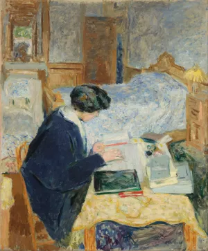 Lucy Hessel Reading Oil painting by Edouard Vuillard