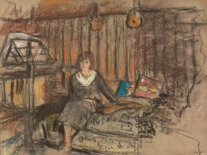 Madame Fried Reveuse Oil painting by Edouard Vuillard