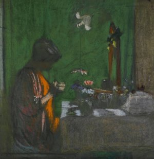 Madame Hessel a Son Cabinet De Toilette by Edouard Vuillard Oil Painting