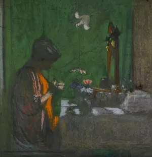Madame Hessel a Son Cabinet De Toilette by Edouard Vuillard Oil Painting