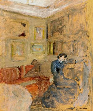Madame Hessel Dans Son Petit Salon by Edouard Vuillard Oil Painting