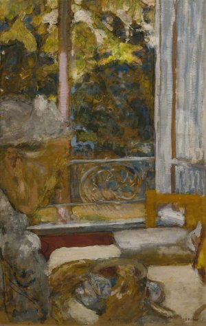 Madame Vuillard Au Petit-Dejeuner a La Toquade by Edouard Vuillard Oil Painting