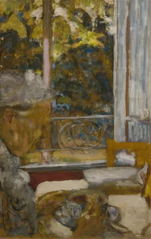 Madame Vuillard Au Petit-Dejeuner a La Toquade by Edouard Vuillard Oil Painting
