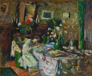 Marcelle Aron Dans La Salle a Manger Au Chateau-Rouge by Edouard Vuillard Oil Painting