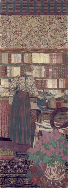 Personnages dans un interieur. Le choix des livres by Edouard Vuillard Oil Painting