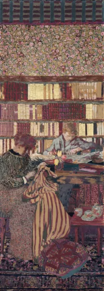 Personnages dans un interieur. Le travail by Edouard Vuillard Oil Painting