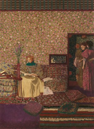Personnages dans un interieur. L'intimite by Edouard Vuillard Oil Painting
