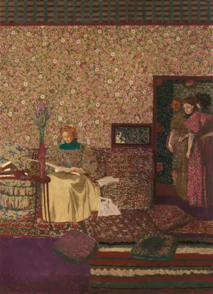 Personnages dans un interieur. L'intimite by Edouard Vuillard Oil Painting