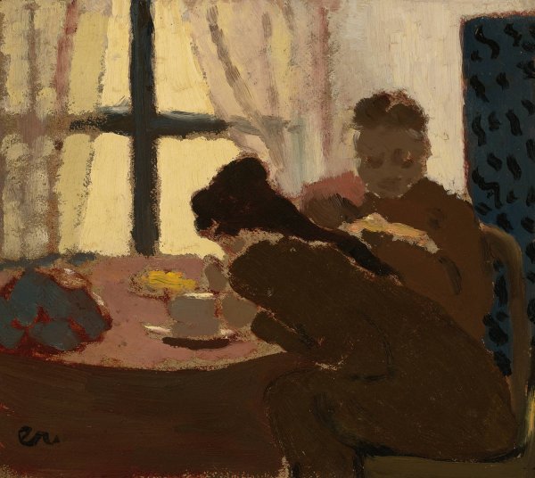 Petit Dejeuner Devant La Fenetre  by Edouard Vuillard - Hand-Painted Oil Painting Reproduction