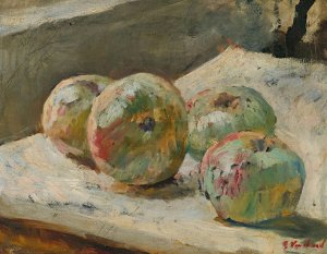 Quatre Pommes Oil painting by Edouard Vuillard