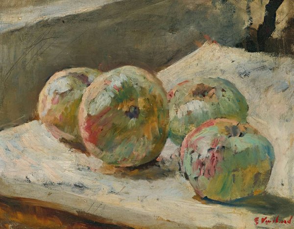 Quatre Pommes  by Edouard Vuillard - Hand-Painted Oil Painting Reproduction