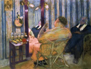 Sacha Guitry in His Dressing Room Oil painting by Edouard Vuillard