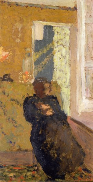 Main Product Photo of Seated Woman Dressed in Black Painting by Edouard Vuillard