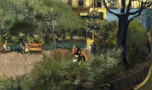 Main Product Photo of Square Berlioz also known as La Place Vintimille Painting by Edouard Vuillard