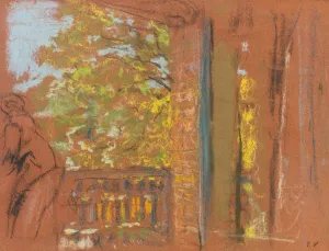 The Balcony At The Closerie Des Genets, Vaucresson by Edouard Vuillard Oil Painting