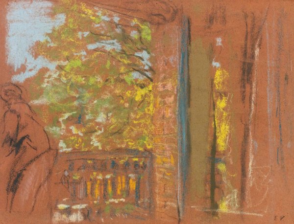 The Balcony At The Closerie Des Genets, Vaucresson  by Edouard Vuillard - Hand-Painted Oil Painting Reproduction
