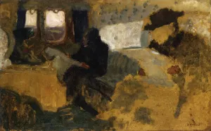 The First Class Compartment Oil painting by Edouard Vuillard