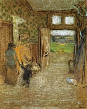 The Vestibule at Saint-Jacut-de-la-Mer Oil painting by Edouard Vuillard