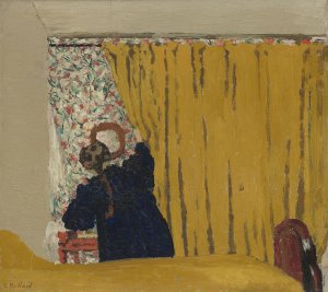 The Yellow Curtain by Edouard Vuillard Oil Painting