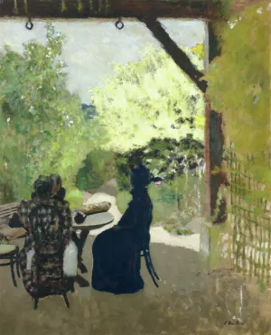 Under the Portico by Edouard Vuillard - Oil Painting Reproduction