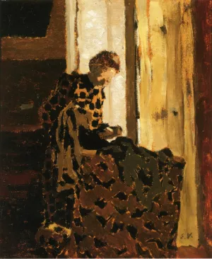 Woman Brushing a Garment painting by Edouard Vuillard