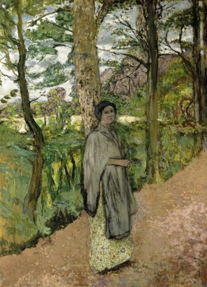 Woman in Grey in a Lane Oil painting by Edouard Vuillard