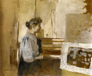 Woman in the Studio by Edouard Vuillard Oil Painting