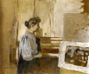 Woman in the Studio Oil painting by Edouard Vuillard