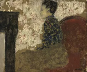 Woman Sitting by the Fireside Oil painting by Edouard Vuillard