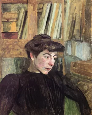 Woman with Black Eyebrows Oil painting by Edouard Vuillard