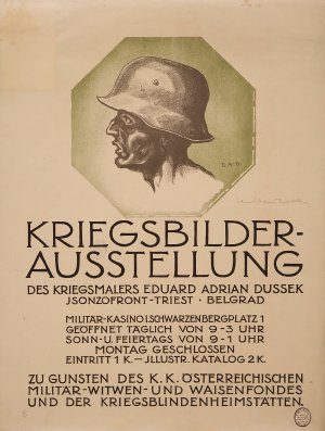 Kriegsbilderausstellung by Eduard Adrian Dussek Oil Painting