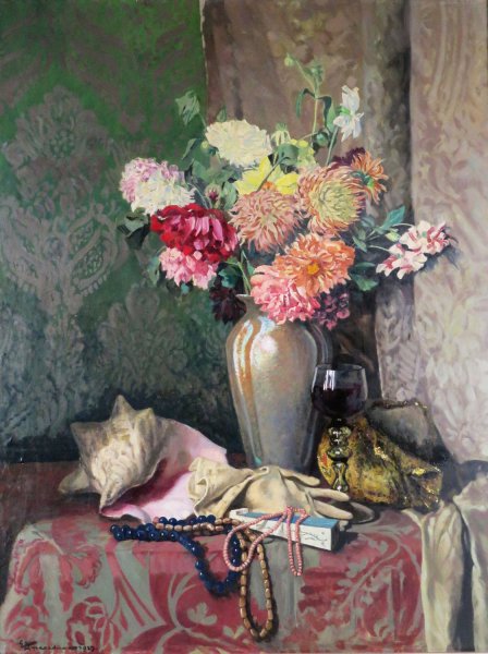 Stillleben mit Schmuck by Eduard Ameseder - Hand-Painted Oil Painting Reproduction