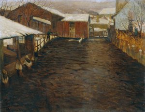 Winter by Eduard Ameseder Oil Painting
